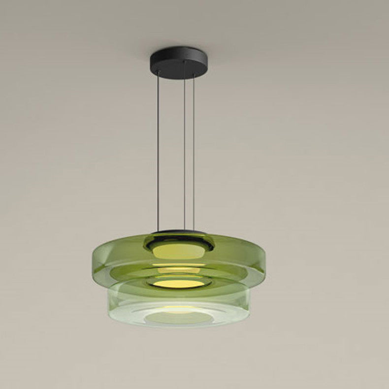 Asteron Glass Pendant Light in Bauhaus Style Ceiling Lamp | Lersk