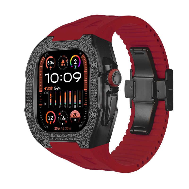 Nivaro | Titanium 5A Zircon Retrofit-etui til Apple Watch Ultra | Lersk