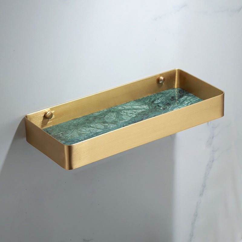 Polished Brass Bathroom Accessory Set Featuring Marble Hardware For Coordinated Bath Decor | Lersk