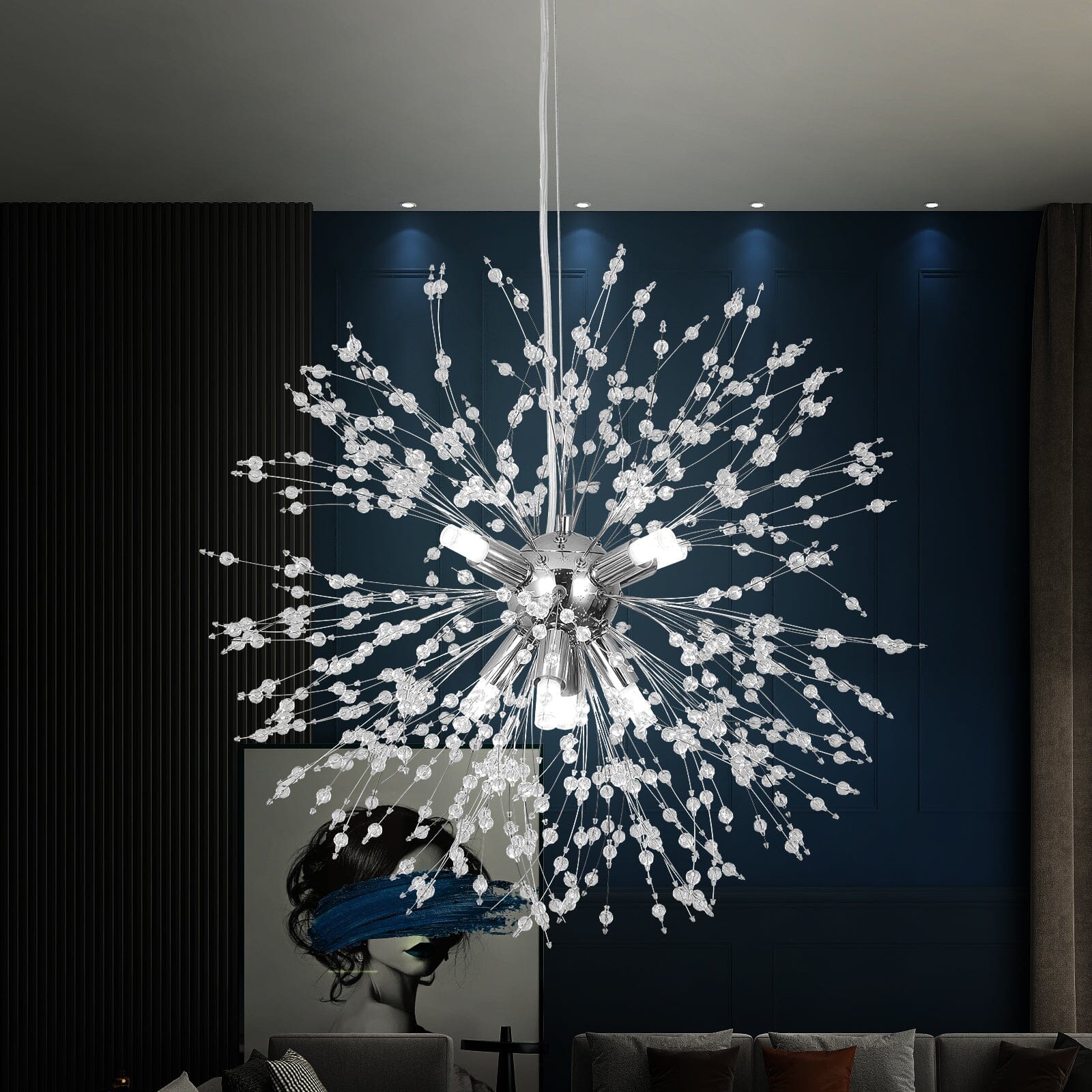 Nowoczesna lampa wisząca w stylu mniszka lekarskiego | Lersk