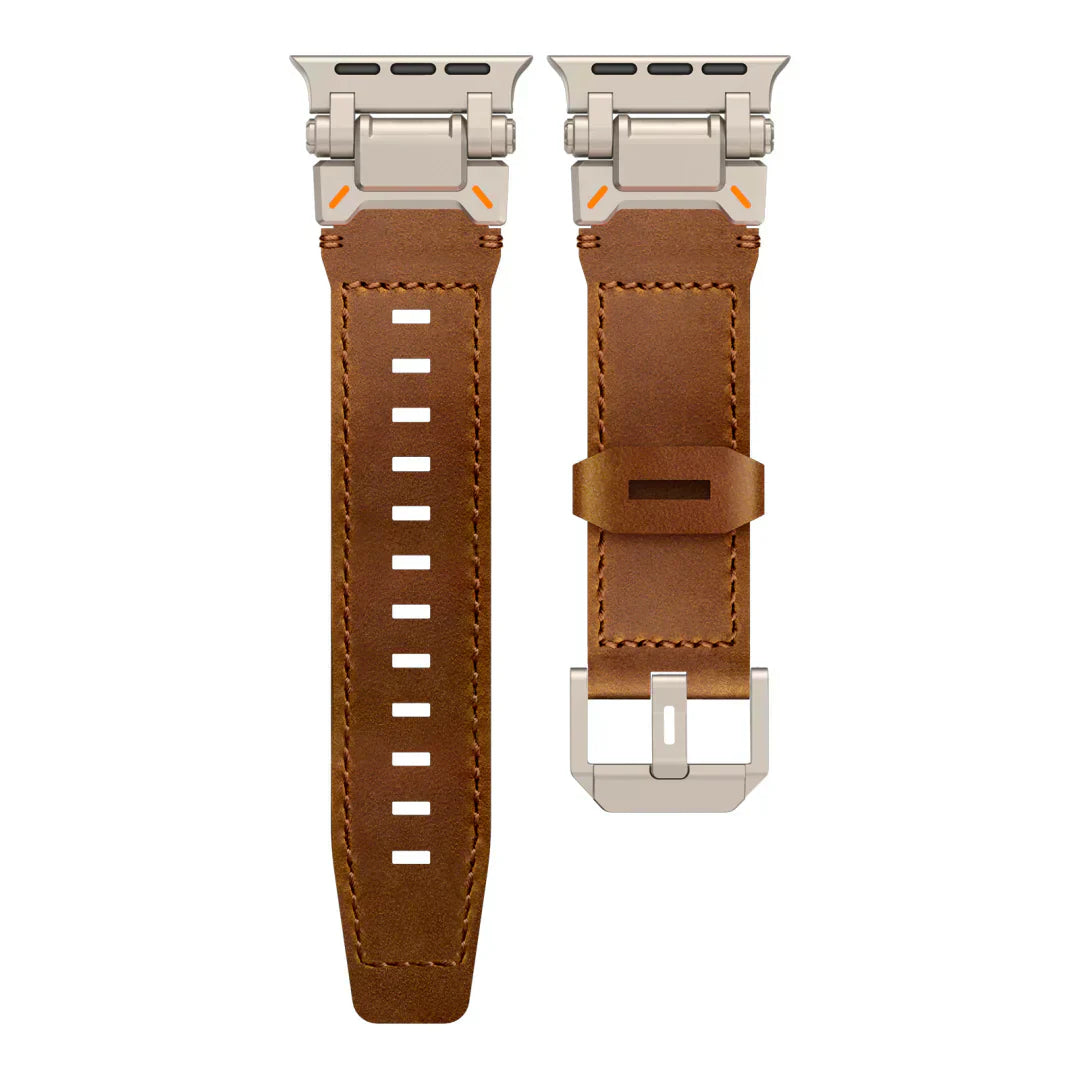 Kenvor Leather Strap with Titanium Connector for Apple Watch | Lersk