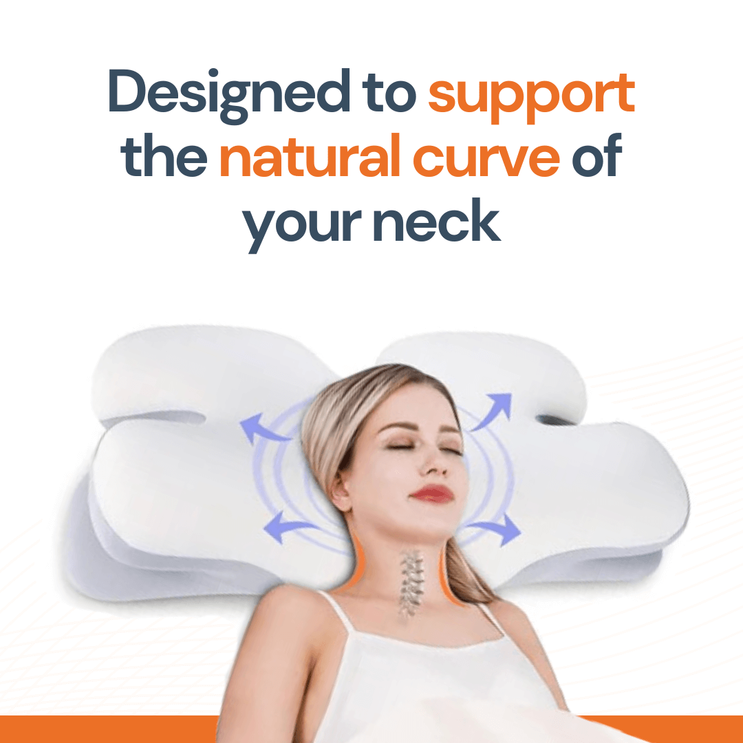 LumaRest Cervical Memory Foam Pillow For Neck Support | Lersk