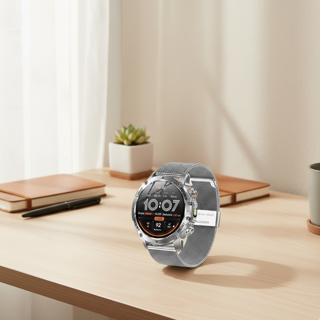 Robuste Outdoor-Smartwatch mit wasserdichtem taktischem Design und langer Akkulaufzeit | Lersk