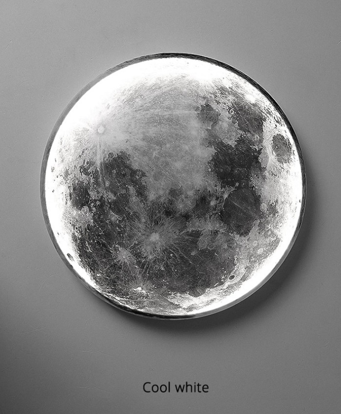Luna Moon Lamp For Ambient Bedroom Lighting And Soft Moonlight Glow Modern Night Light Decor | Lersk