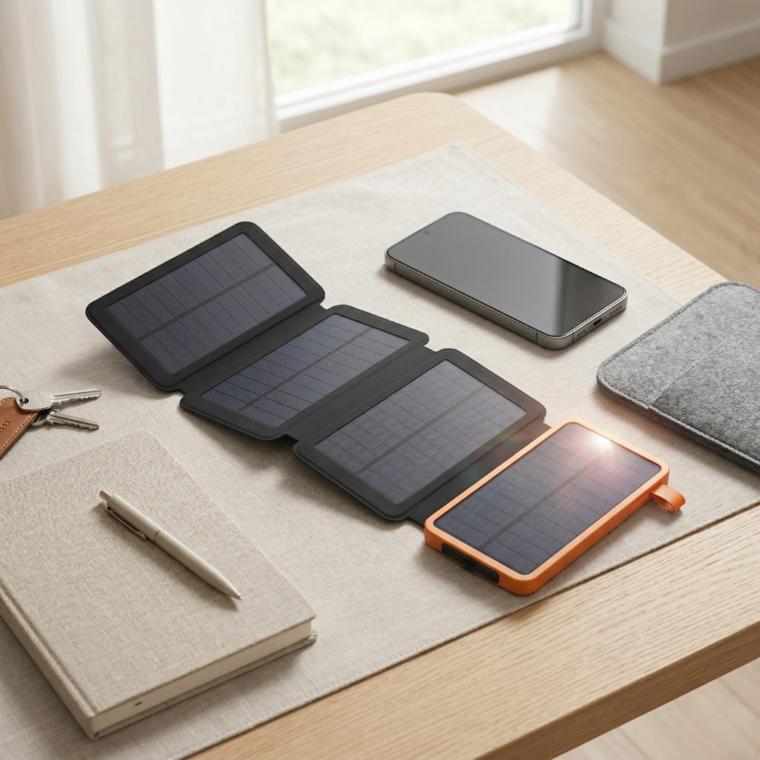 Solar-Powerbank mit Taschenlampe für Outdoor-Abenteuer | Lersk
