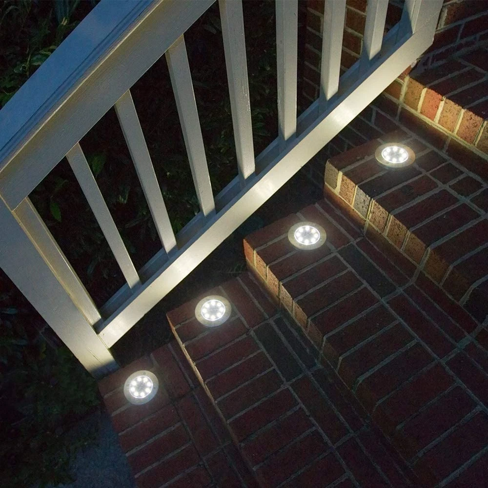 12 LED Solar-Bodenleuchten Außen Wasserdicht Für Gartenweg | Lersk