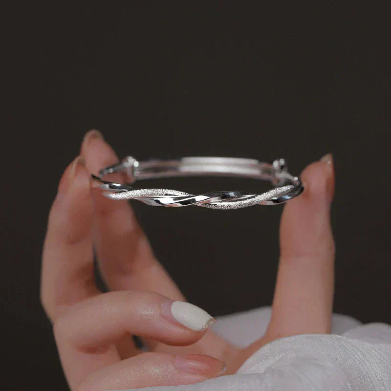 Elara Braided Sterling Silver Bracelet For Women Timeless Jewelry