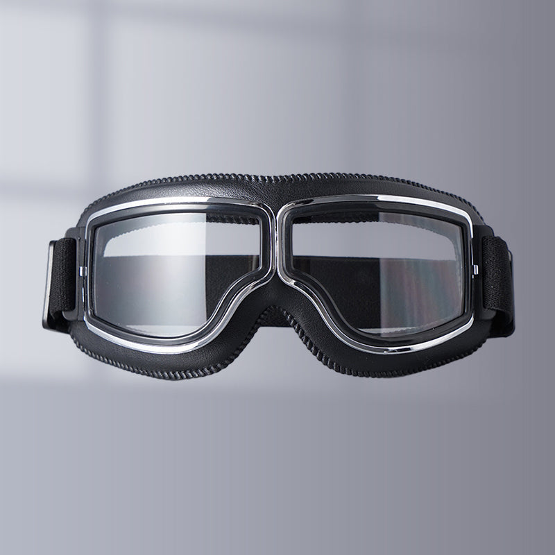 RoadRider Vintage Motorcycle Goggles With Interchangeable Lenses And Comfort Padding | Lersk