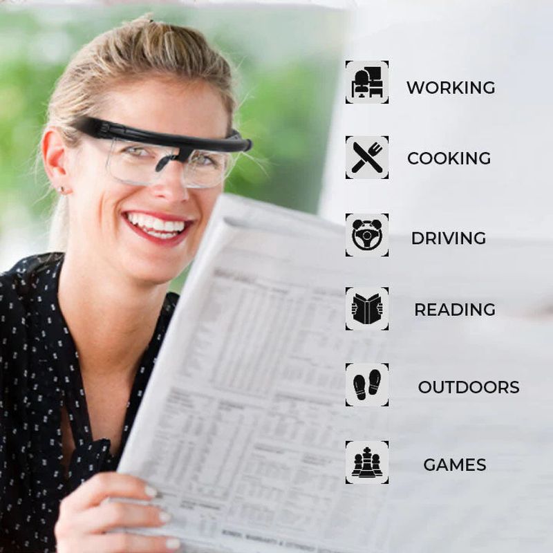VisionShift Einstellbare Fokusbrille von VisionShift für den täglichen Gebrauch beim Lesen und Sehen | Lersk