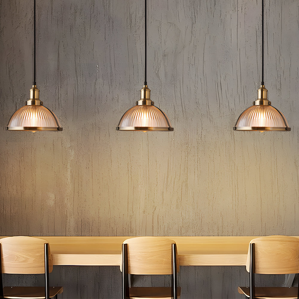 AuraLuxe Vintage Striped Chandelier For Elegant Dining | Lersk