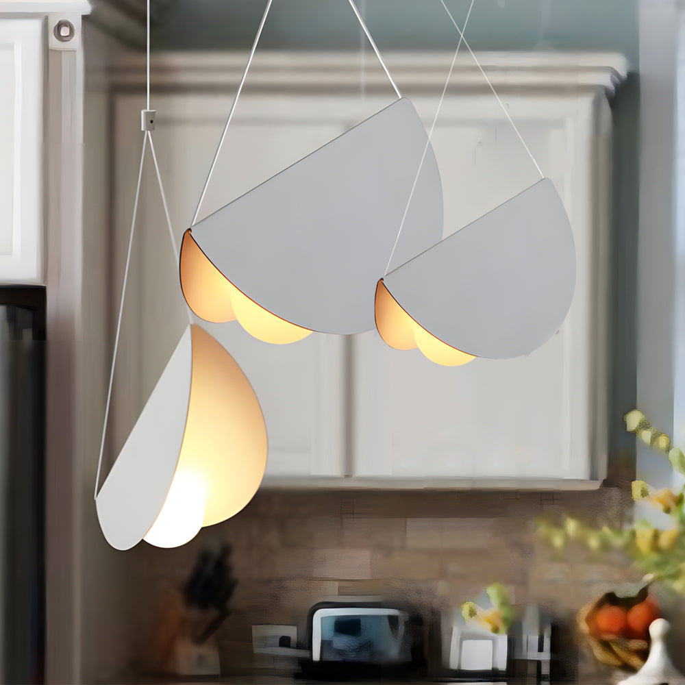 NovaLume Linear Pendant Light in White Matte Metal | Lersk