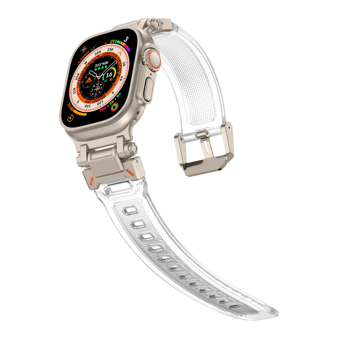 Meron Titanium-Head Silicone Band for Apple Watch | Lersk