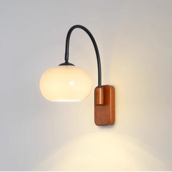 Asterra Persimmon Glass Rotating Swivel Wall Light | Lersk