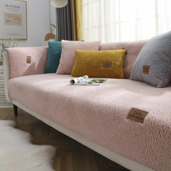 Plush Sherpa Waterproof Washable Cover For Sofa Beds | Lersk