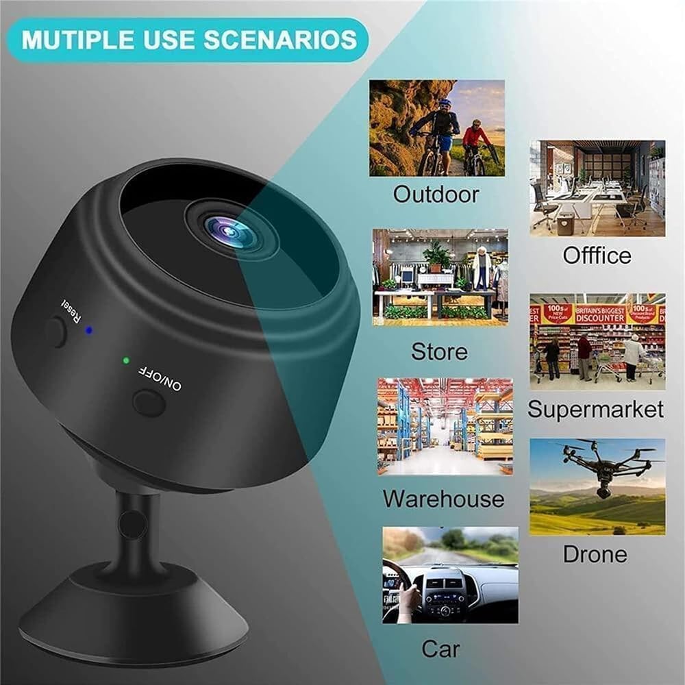 Cameră de securitate pentru interior Veyra Mini Compact cu Wi-Fi | Lersk