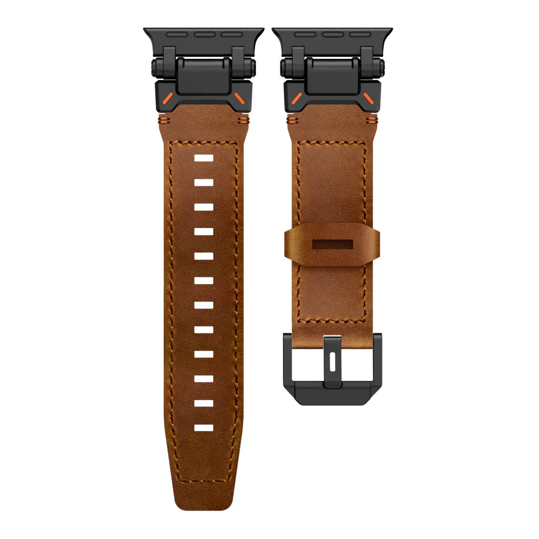 Kenvor Leather Strap with Titanium Connector for Apple Watch | Lersk
