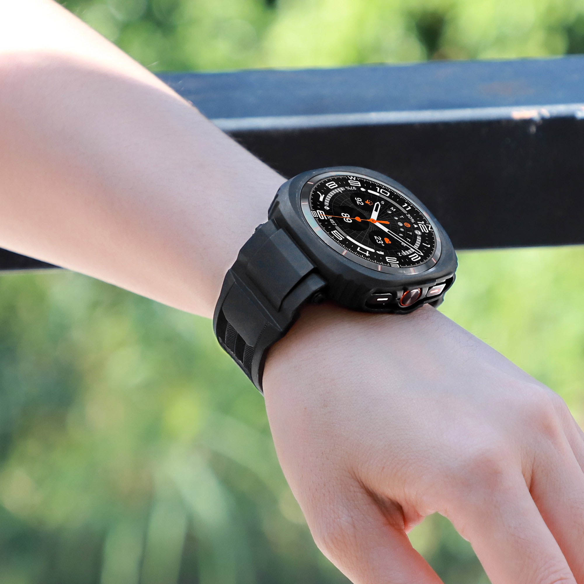 FlexTone sportovní TPU řemínek a pouzdro pro Samsung Galaxy Watch Ultra 47mm | Lersk