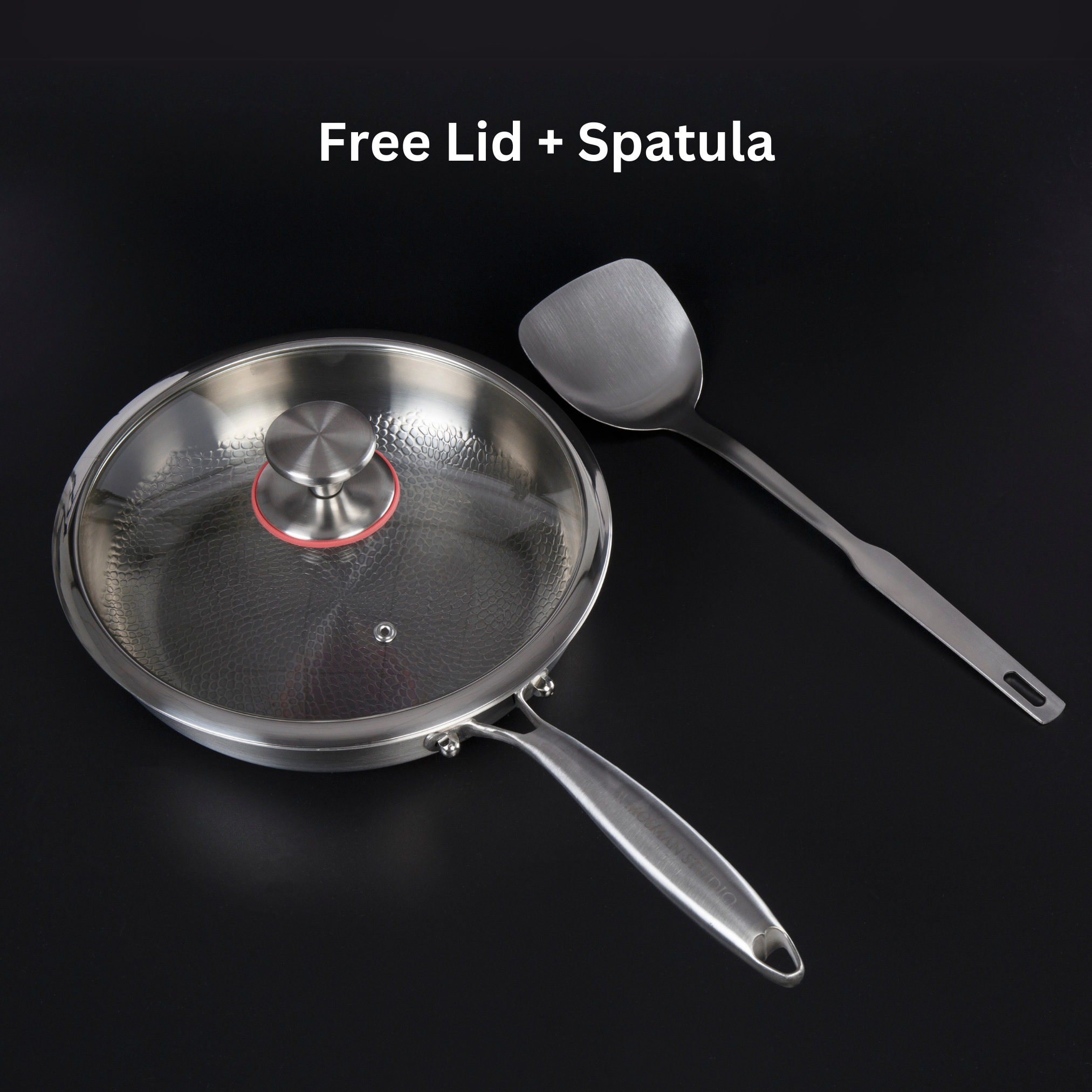 NovaTi Pure Titanium Interior Nonstick Frying Pan No Coatings Safe Cooking | Lersk
