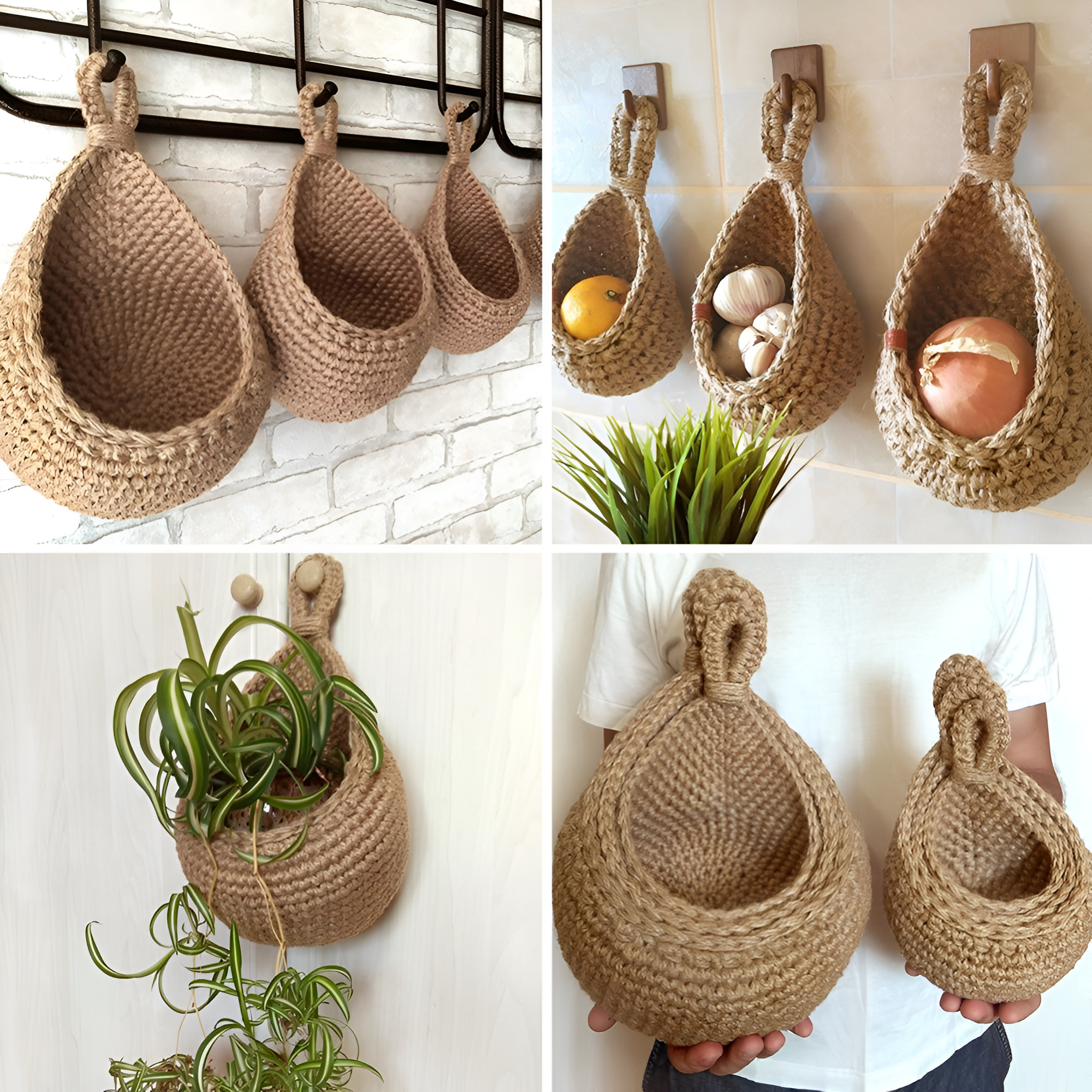 Ruční Boho závěsný koš pro ekologické domovy | Lersk