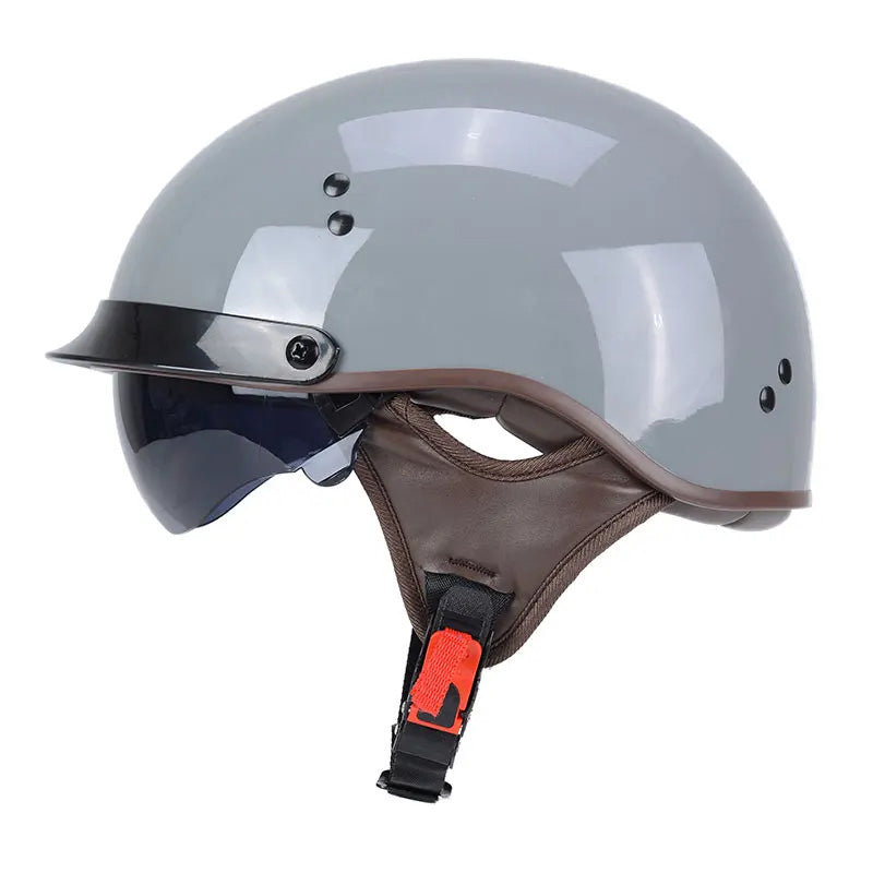 Casco con occhiali AeroShield con sicurezza DOT e visiera UV per guida su strada | Lersk
