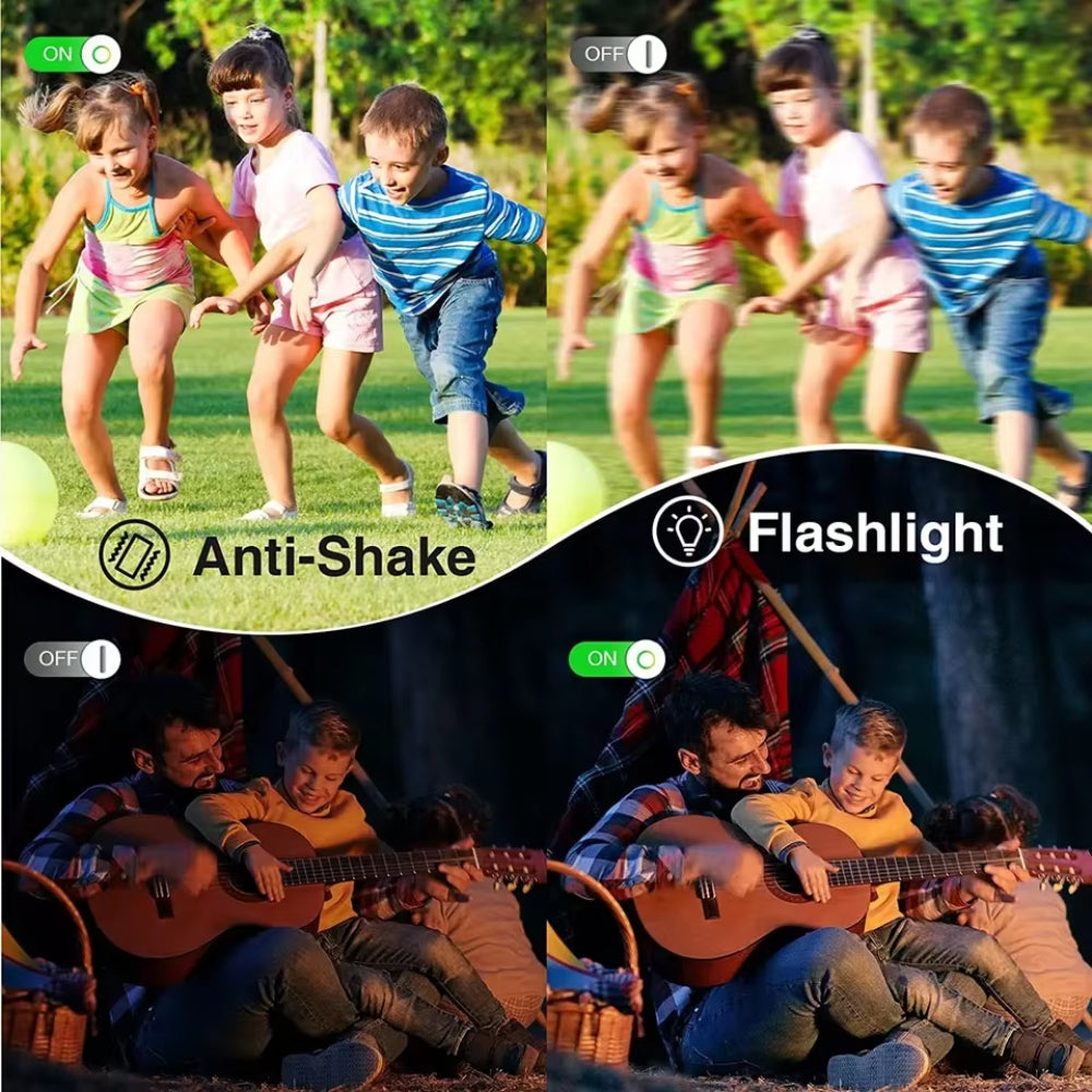Fotocamera Vlogging Compatta Ricaricabile 44MP 1080P Zoom 16X | Lersk