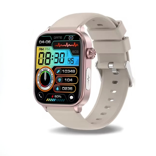 שעון חכם Aleron Health עם ניטור גלוקוז, דופק ולחץ דם ועיצוב עמיד למים | Lersk