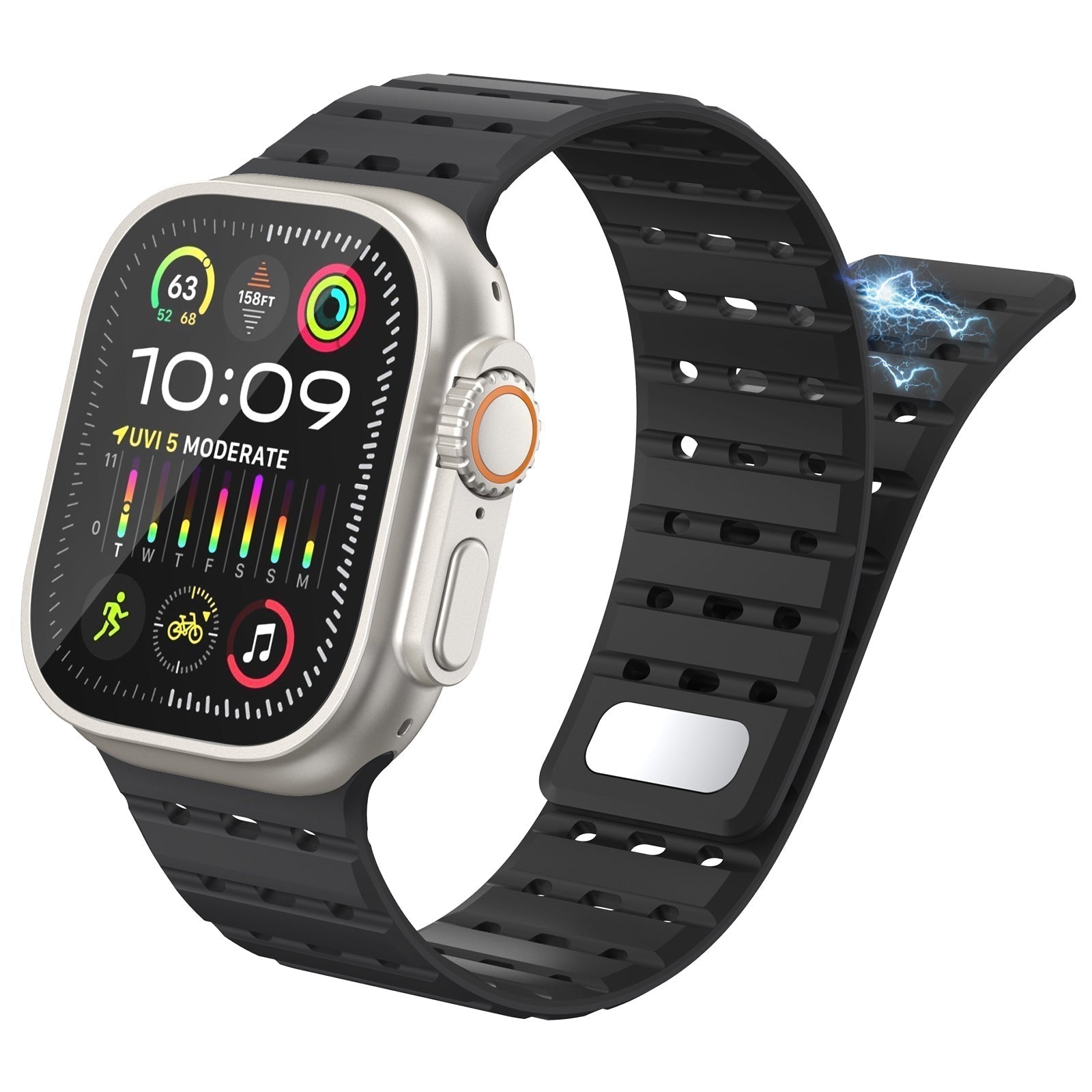 Averlo Magnetic Breathable Silicone Strap for Apple Watch | Lersk