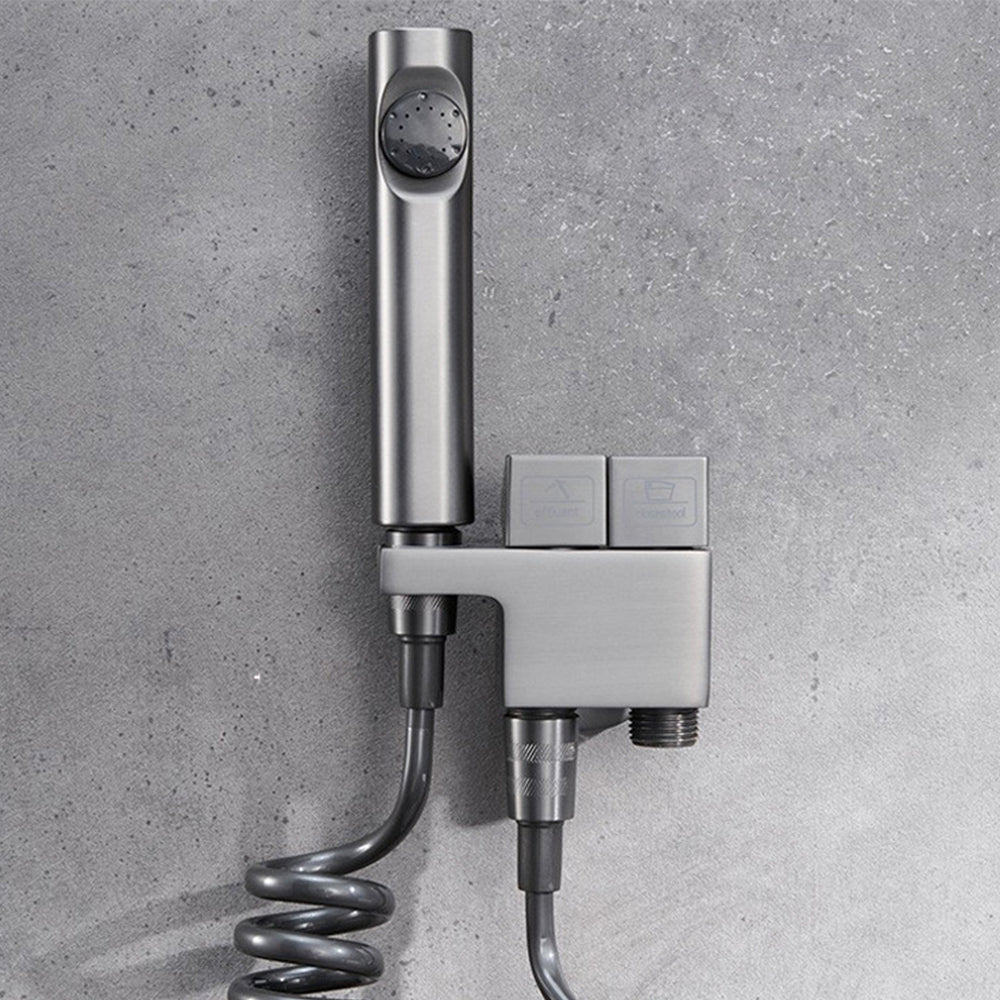 Kit de pulvérisateur de bidet portatif Miraqua avec valve d'angle à double sortie | Lersk
