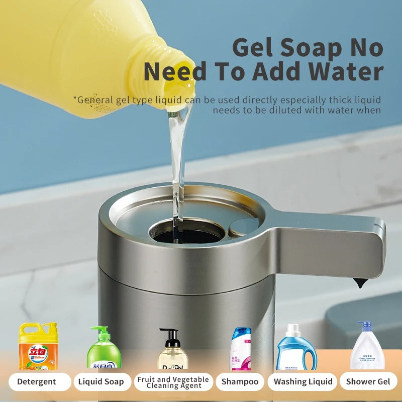 Auto Soap Dispenser Stainless Steel Touchless Sensor For Modern Bathrooms | Lersk