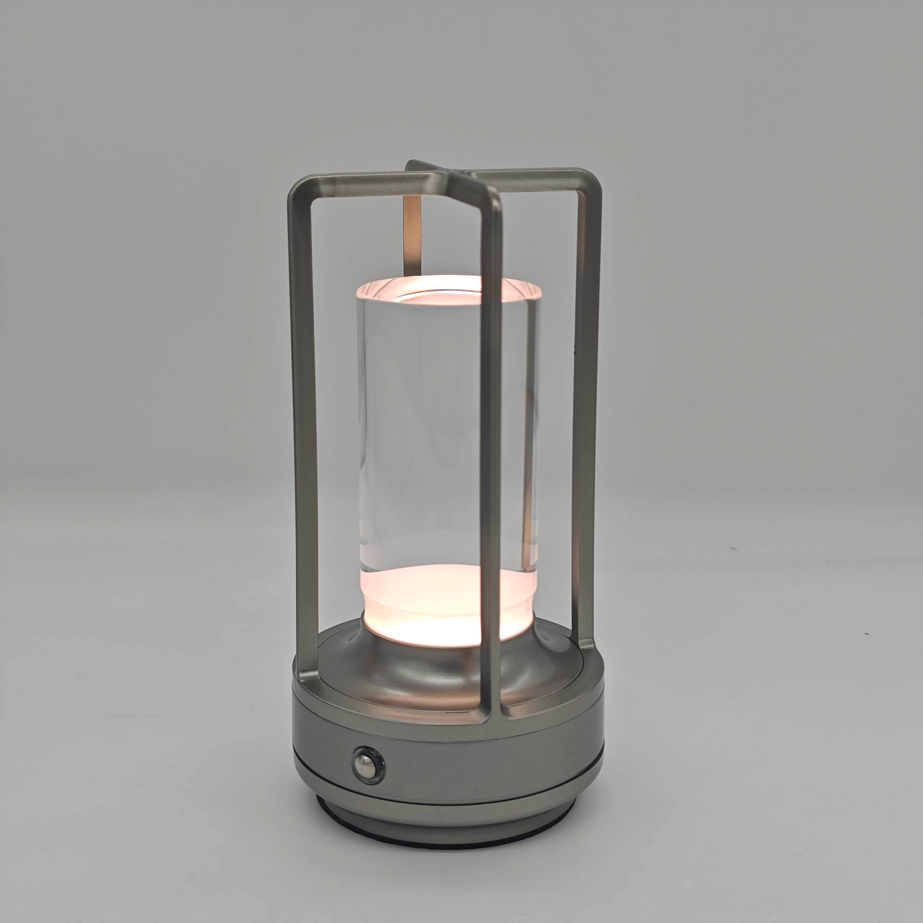 Rechargeable LED Crystal Table Lamp With Touch Control Cordless Bedroom Night Light | Lersk