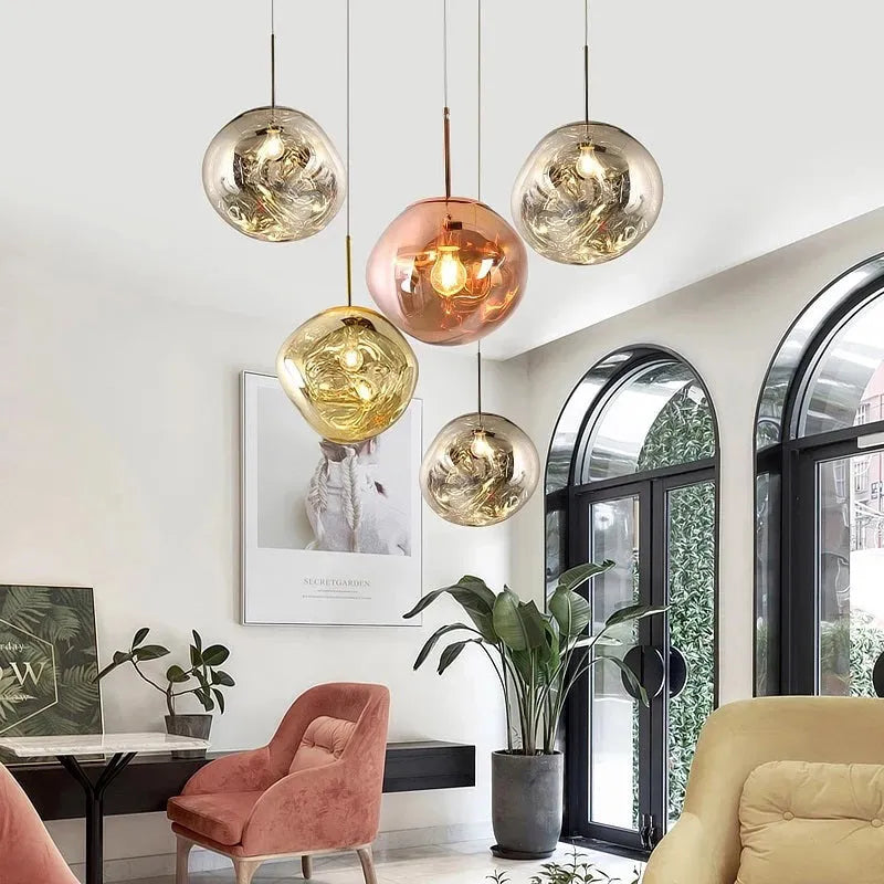 AstraLuma Lava Pendellamper Fire Farver Glasfinish | Lersk