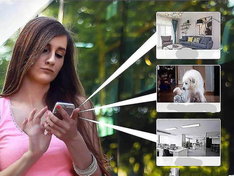 LumaCam 5G Wireless Camera 1080P No Drill Setup WiFi App Monitoring Night Vision | Lersk