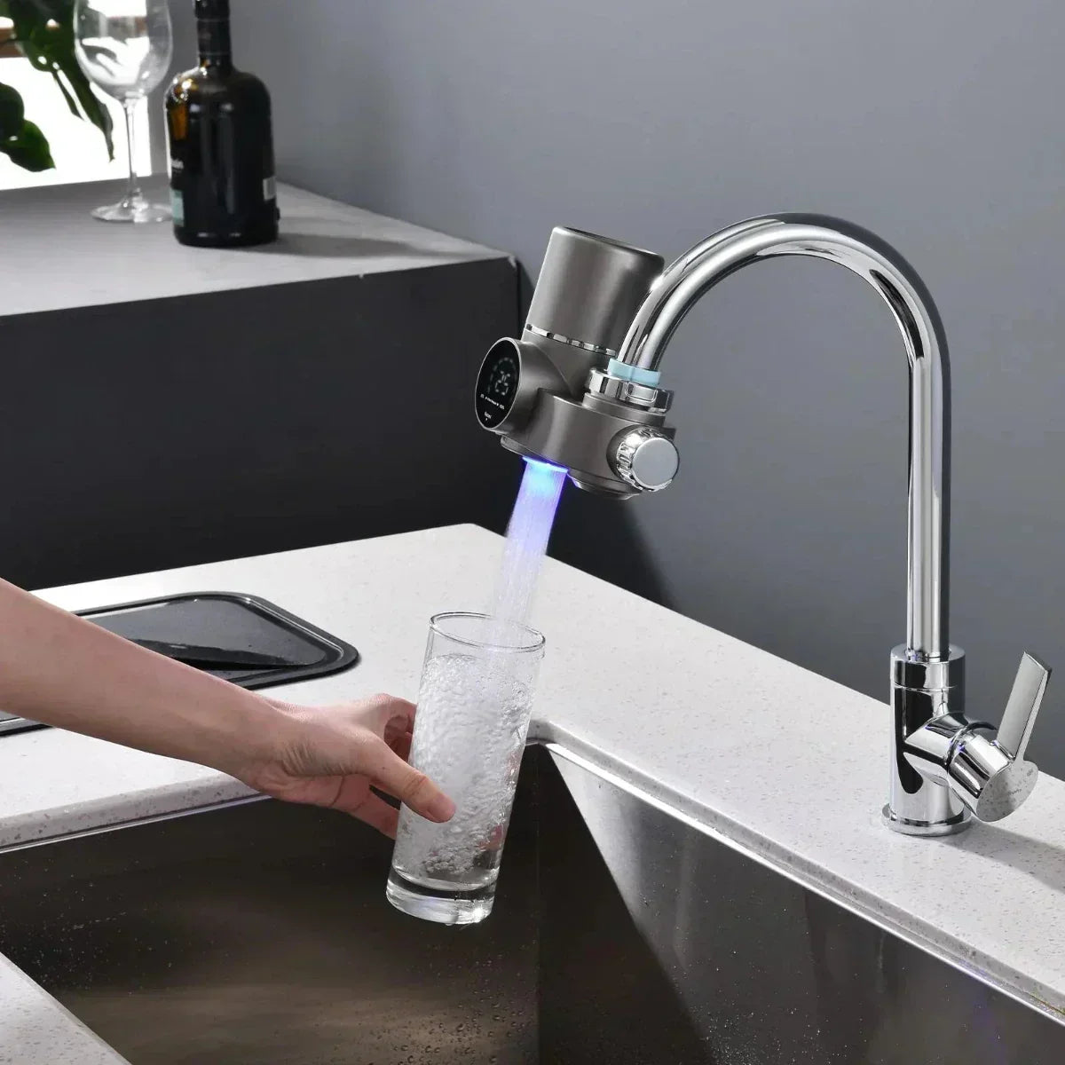 ClearView LED Faucet Water Filter With Display for Cleaner Tap Water