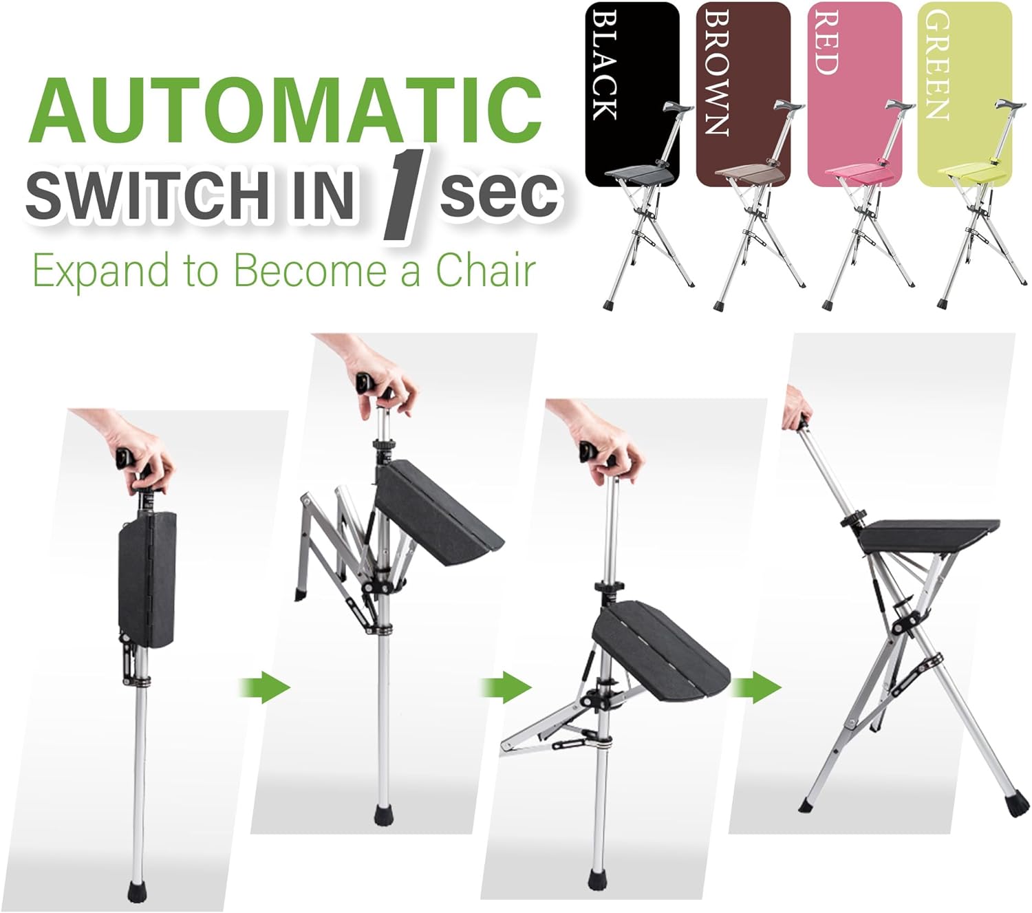 TerraNest Hiking Pole With Built-In Seat for Breaks | Lersk