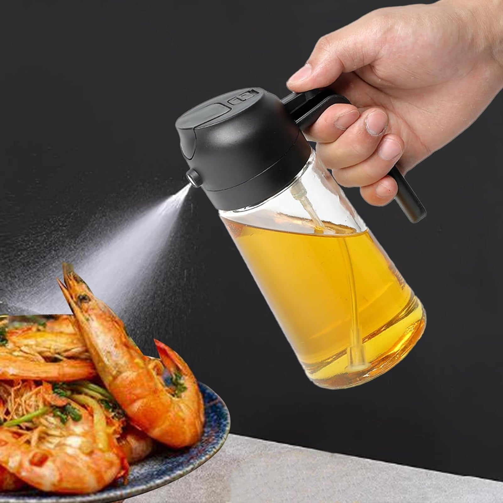Culina Dual-Action Kitchen Oil Sprayer And Dispenser Bottle | Lersk