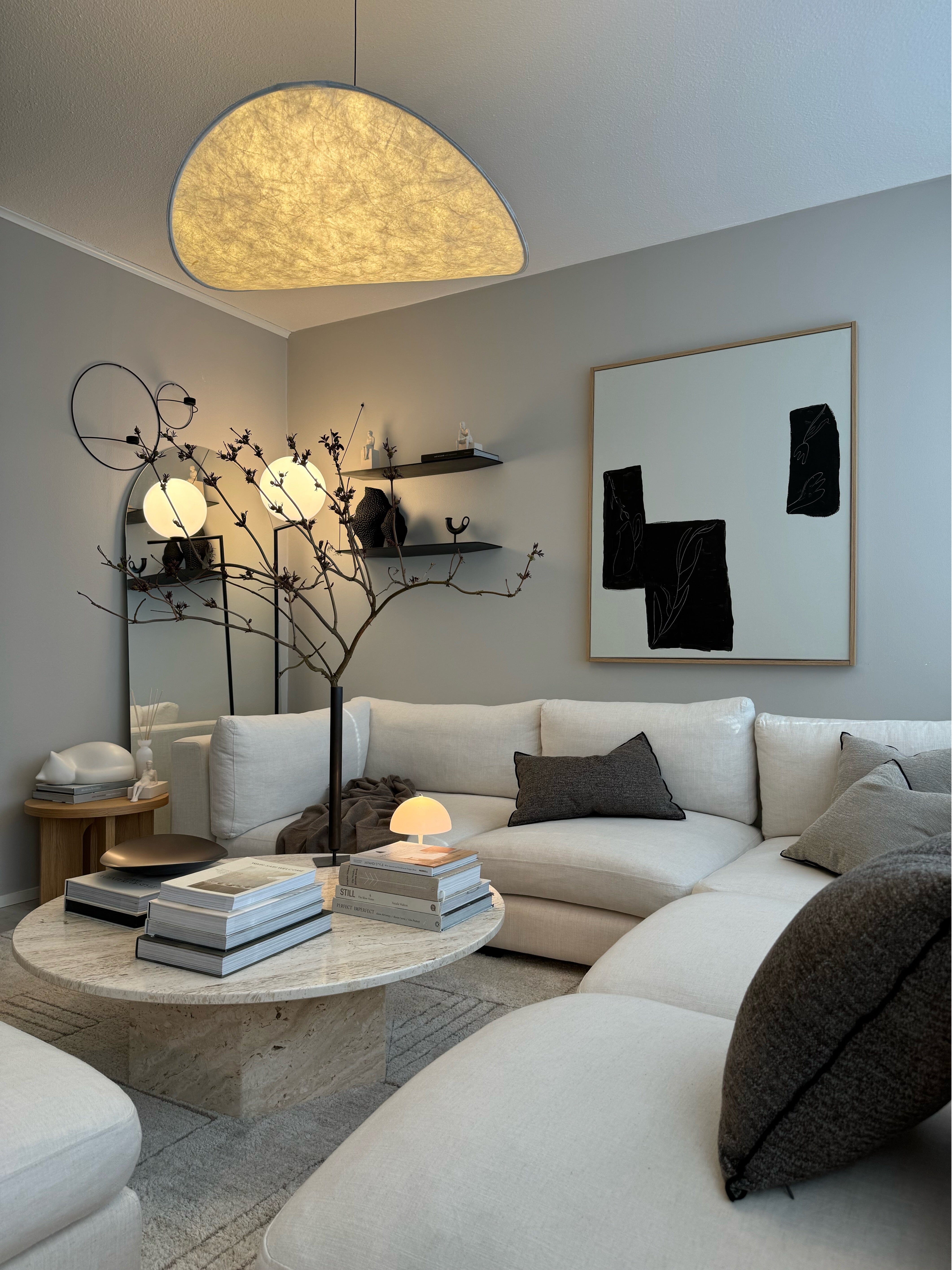Lyra Premium Silke Blad LED Lysekrone med Nordisk Glød | Lersk