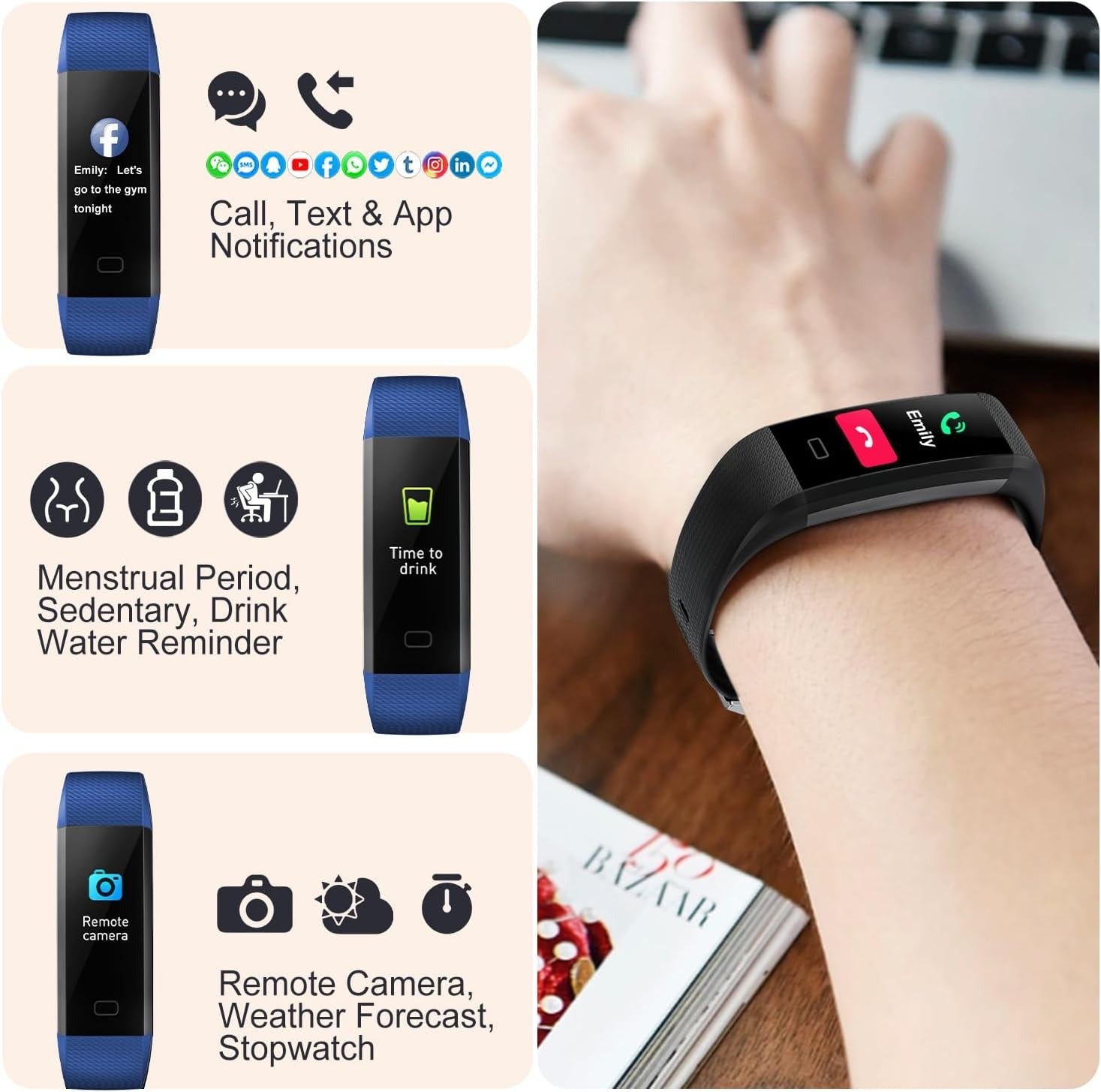 Luma Smartwatch Waterproof BP Heart Rate Sleep Tracker | Lersk