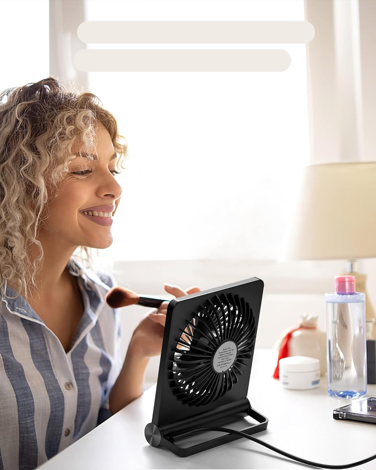 BreezeQuiet Kompaktní stolní ventilátor Ultra tichý pro klidnou kancelář a ložnici | Lersk