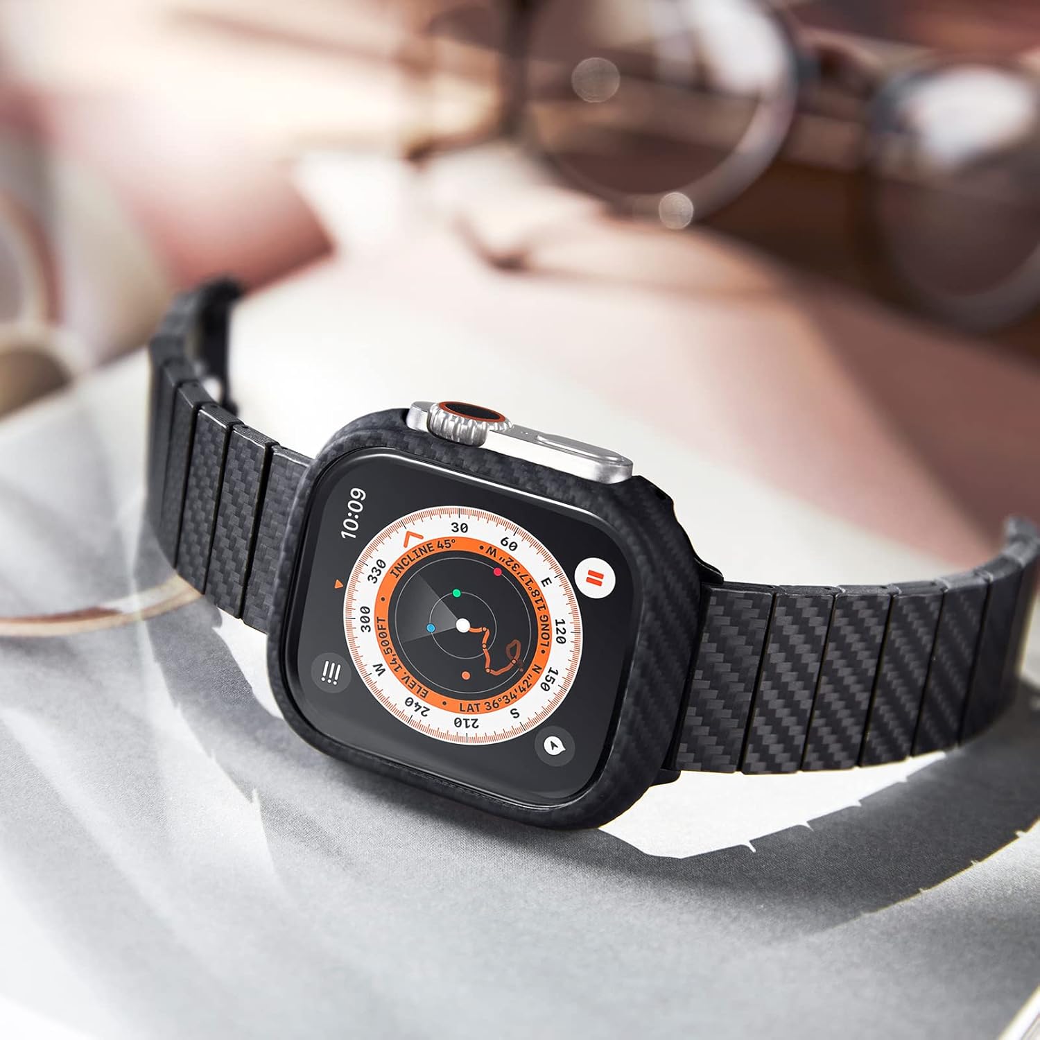 Kirrea Carbonfaser-Smartwatch-Armband mit schlankem Aramidfaser-Schutzcover | Lersk