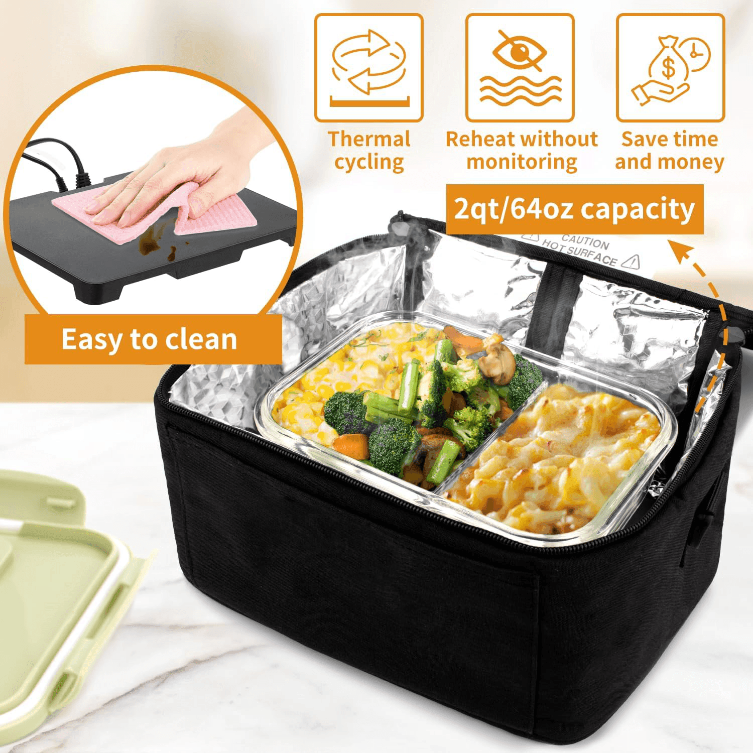 AeroNova Portable Electric Lunch Warmer for Travel | Lersk