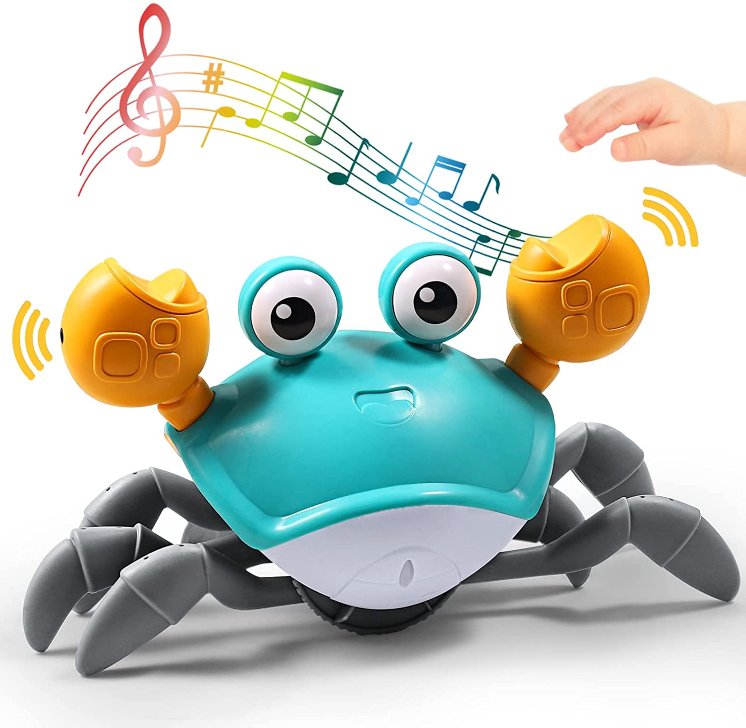 CrawlCrab Walker Toy for Toddlers with Movement Sensors | Lersk