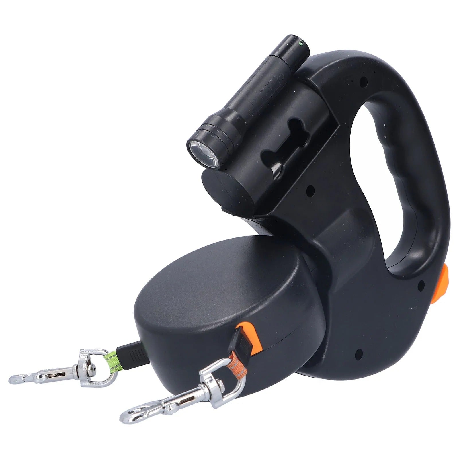 Retractable Double Dog Leash For Dual Dogs 360 Rotation LED | Lersk