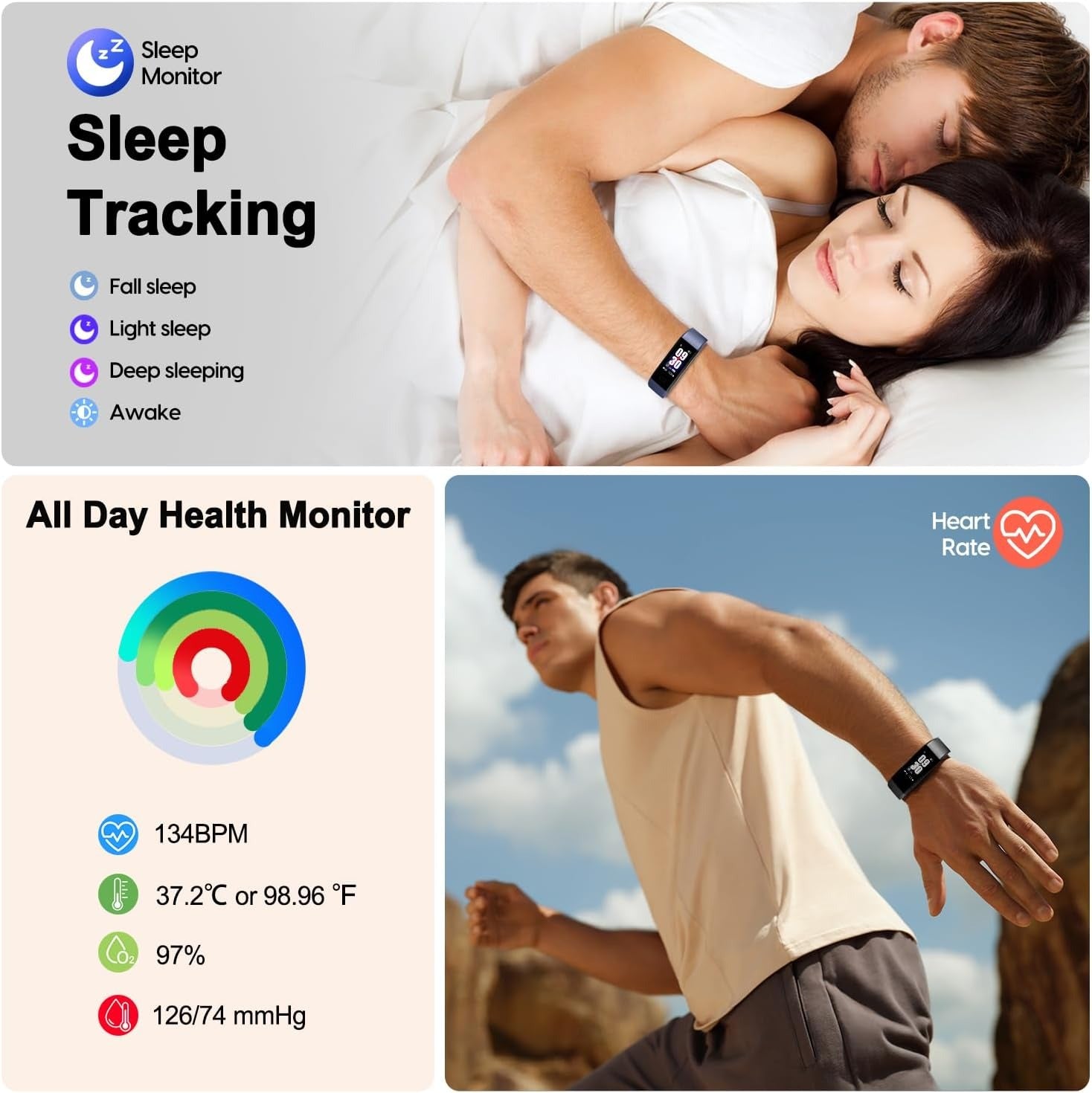 Luma Smartwatch Waterproof BP Heart Rate Sleep Tracker | Lersk