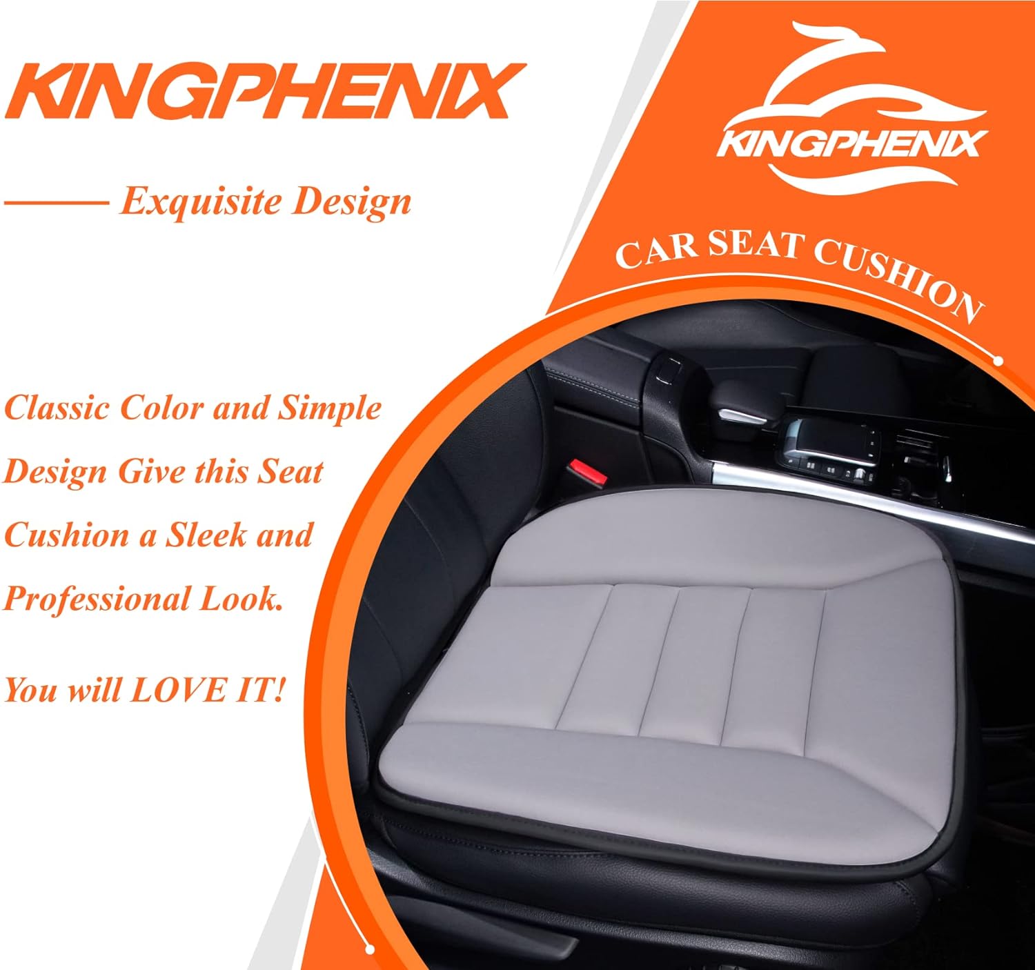 Cojín de espuma viscoelástica para asiento de coche para conducción cómoda y viajes largos diarios | Lersk