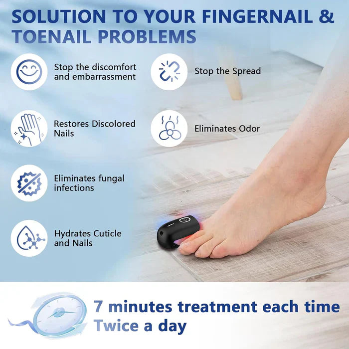 Triple-Wavelength Nail Care Laser Therapy Device for Toenail & Fingernail Wellness | Lersk