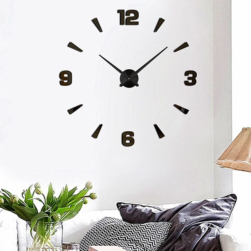3D Wall Clock In Gold Acrylic | Lersk