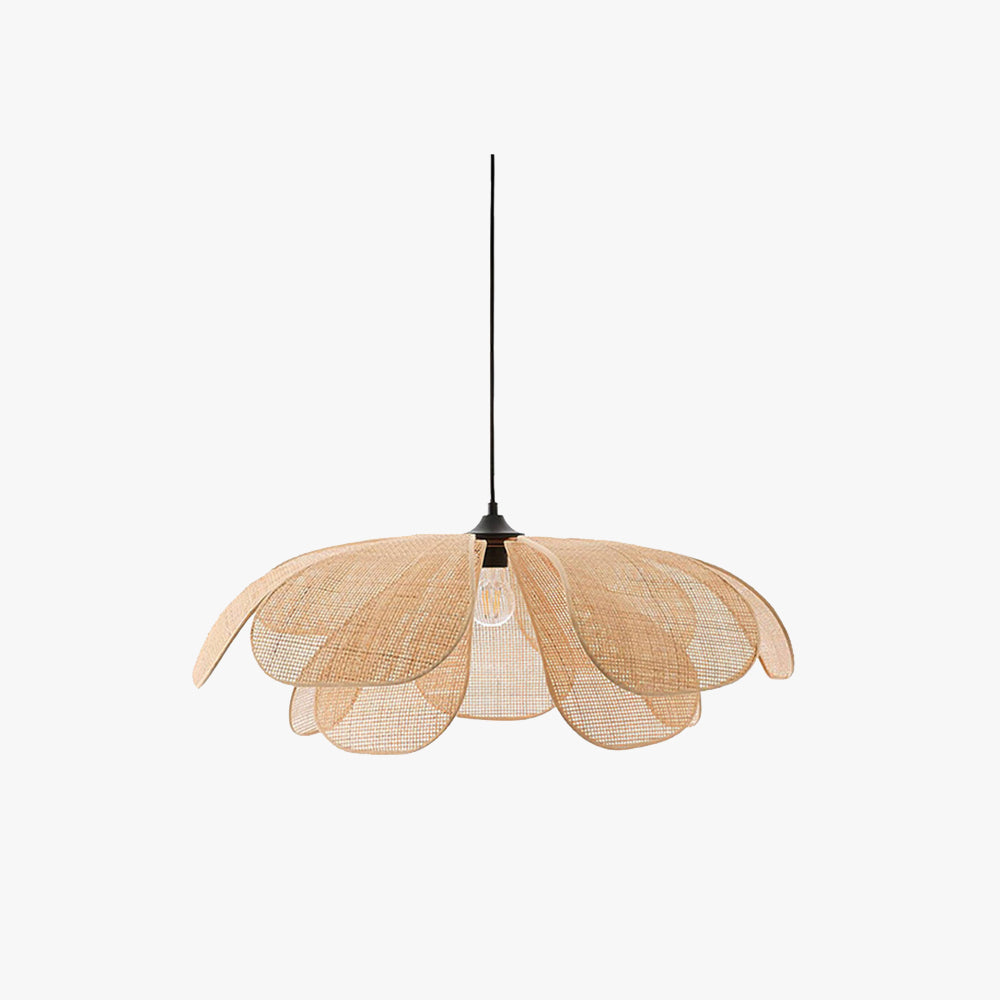 LumaNook Reed Wicker Pendant Light for Cozy Bedroom | Lersk