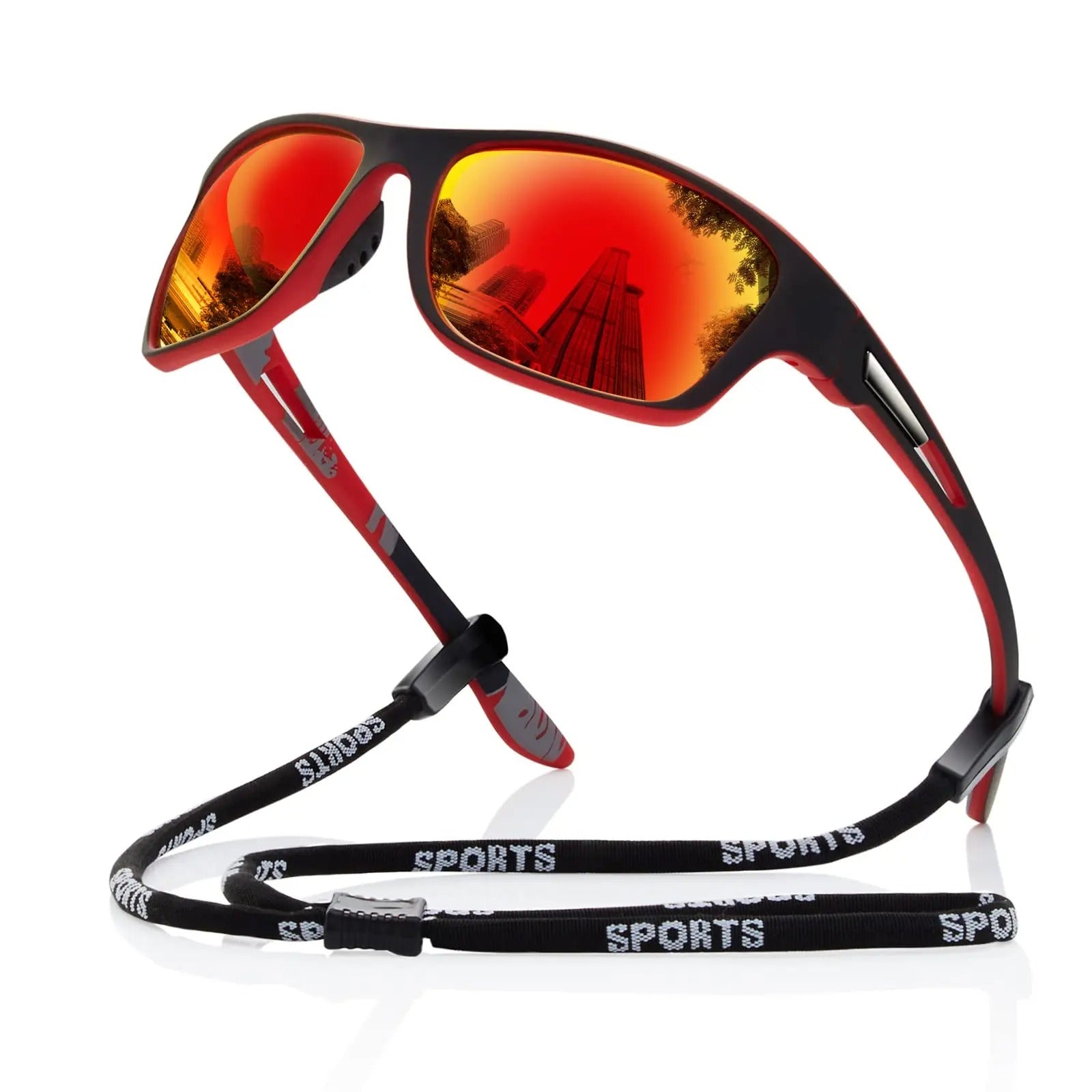 Occhiali da sole avvolgenti polarizzati UV400 da uomo per ciclismo e corsa | Lersk