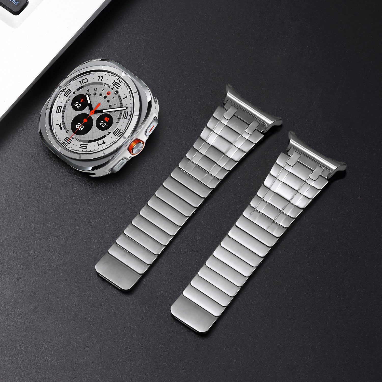 Vellaro matowa magnetyczna bransoleta ze stali nierdzewnej do Samsung Watch 7 Ultra | Lersk