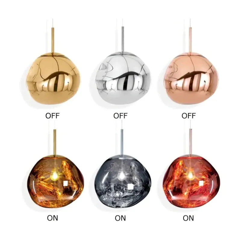 AstraLuma Lava Pendellamper Fire Farver Glasfinish | Lersk